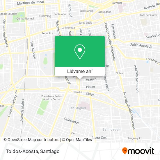 Mapa de Toldos-Acosta