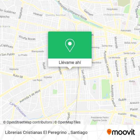 Mapa de Librerias Cristianas El Peregrino .
