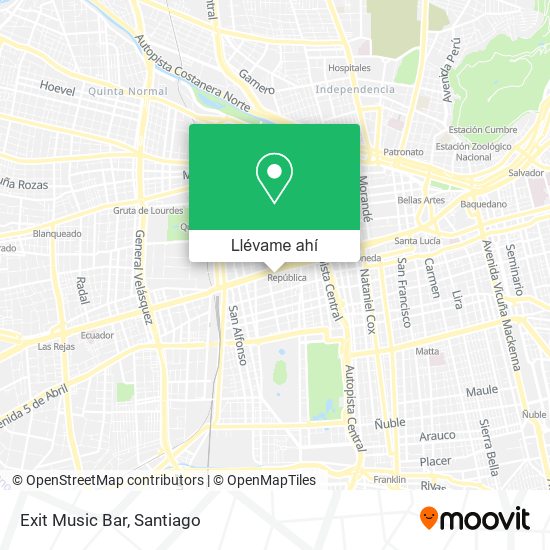 Mapa de Exit Music Bar