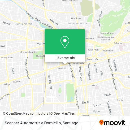 Mapa de Scanner Automotriz a Domicilio