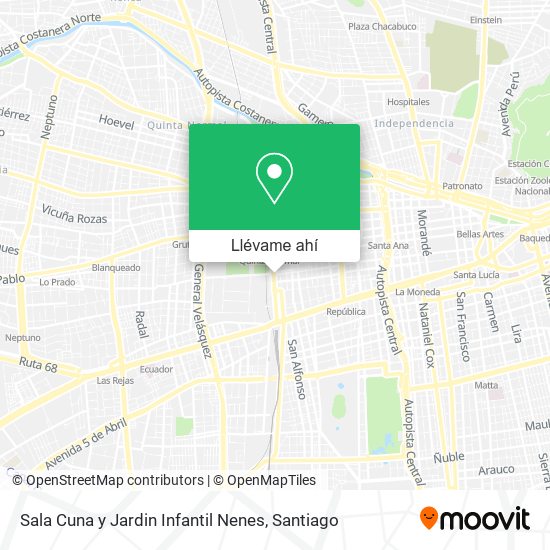 Mapa de Sala Cuna y Jardin Infantil Nenes