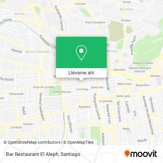 Mapa de Bar Restaurant El Aleph