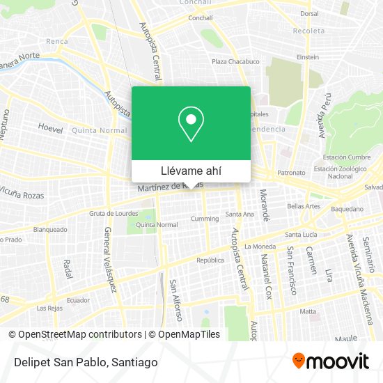 Mapa de Delipet San Pablo