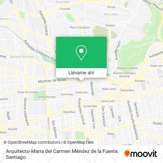 Mapa de Arquitecto-María del Carmen Méndez de la Fuente