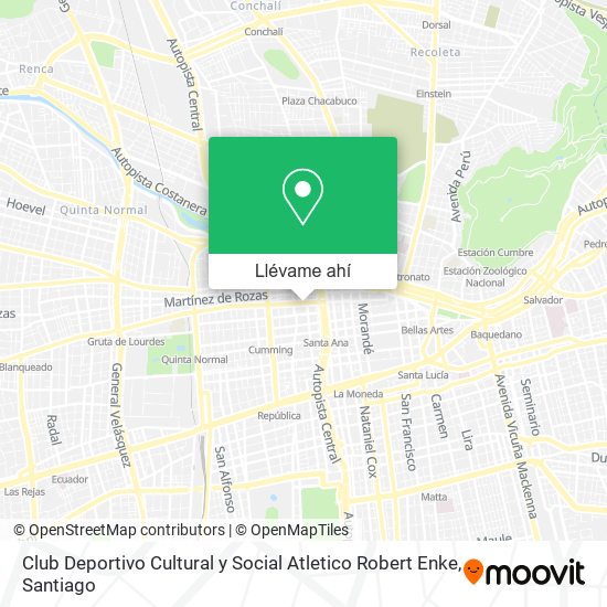 Mapa de Club Deportivo Cultural y Social Atletico Robert Enke