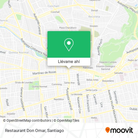 Mapa de Restaurant Don Omar