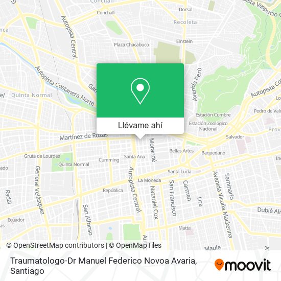 Mapa de Traumatologo-Dr Manuel Federico Novoa Avaria