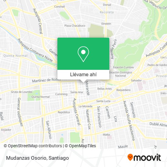 Mapa de Mudanzas Osorio