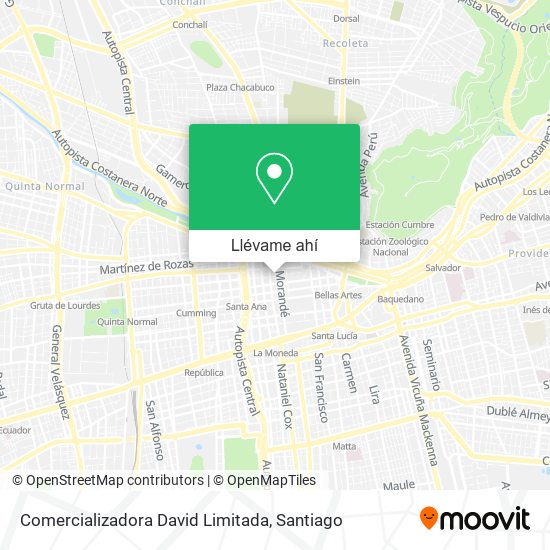 Mapa de Comercializadora David Limitada