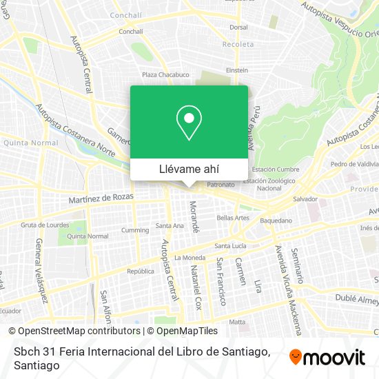 Mapa de Sbch 31 Feria Internacional del Libro de Santiago
