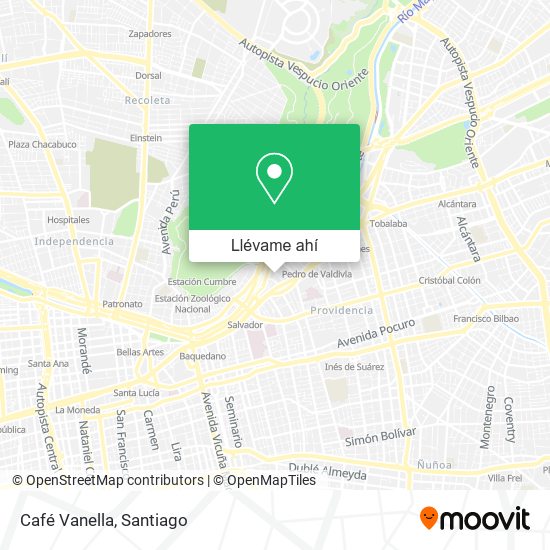 Mapa de Café Vanella
