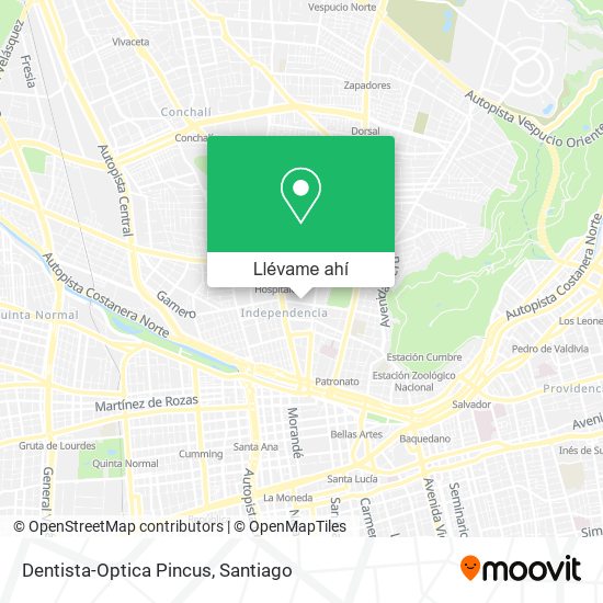 Mapa de Dentista-Optica Pincus