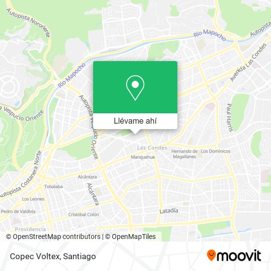 Mapa de Copec Voltex