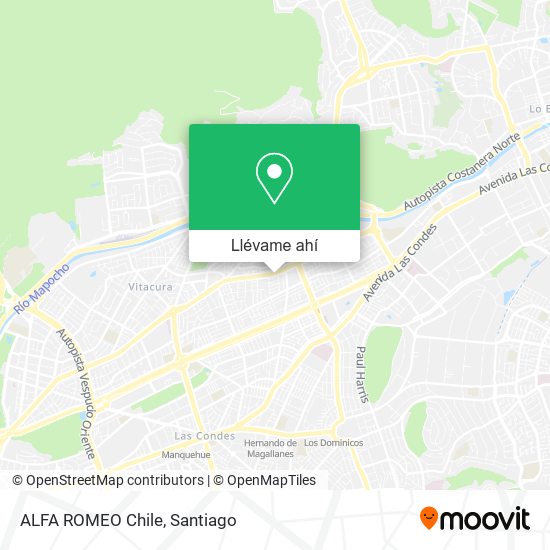 Mapa de ALFA ROMEO Chile