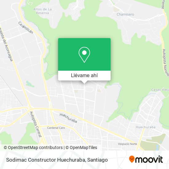 Mapa de Sodimac Constructor Huechuraba