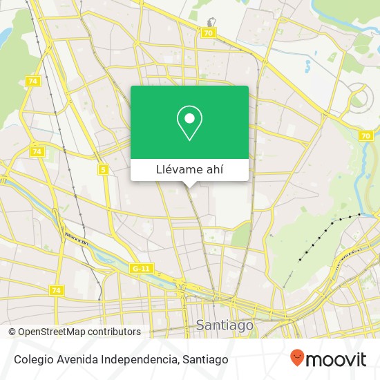 Mapa de Colegio Avenida Independencia