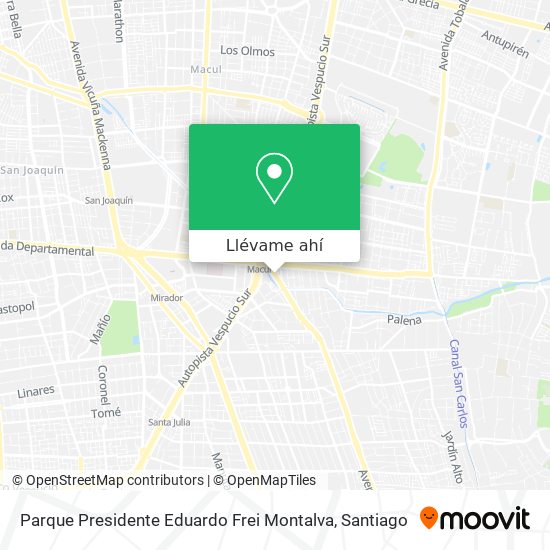 Mapa de Parque Presidente Eduardo Frei Montalva