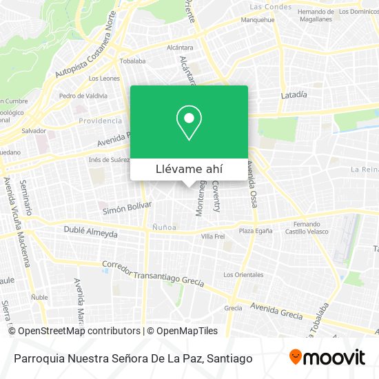 Mapa de Parroquia Nuestra Señora De La Paz