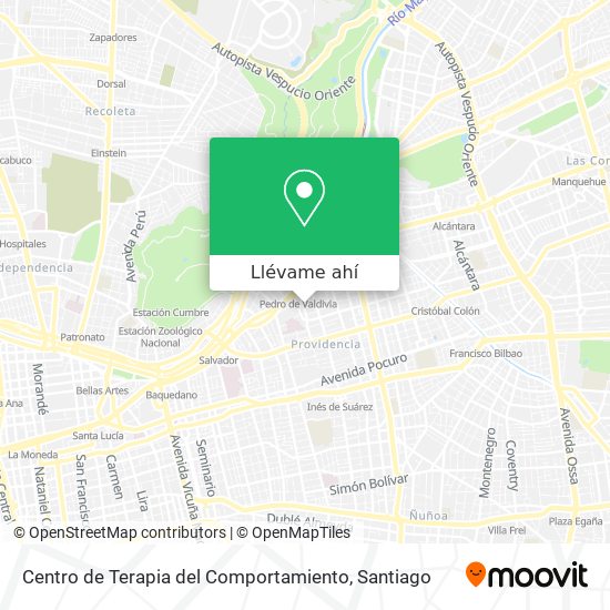 Mapa de Centro de Terapia del Comportamiento