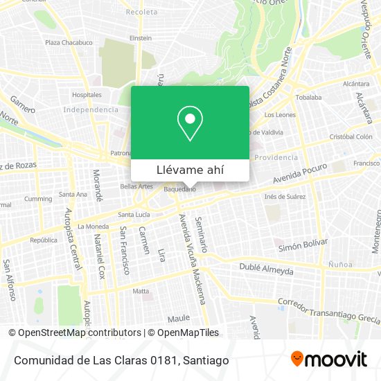 Mapa de Comunidad de Las Claras 0181