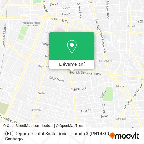 Mapa de (ET) Departamental-Santa Rosa | Parada 3 (PH1430)