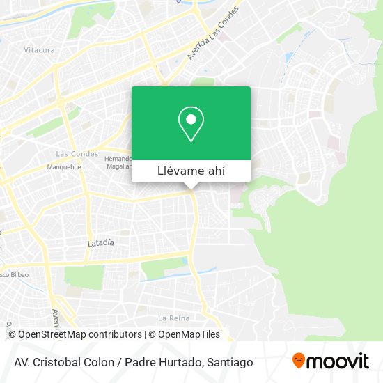 Mapa de AV. Cristobal Colon / Padre Hurtado