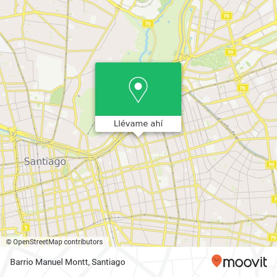 Mapa de Barrio Manuel Montt