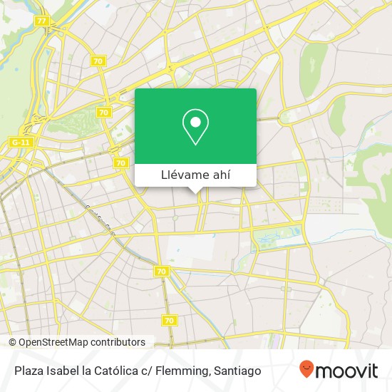Mapa de Plaza Isabel la Católica c/ Flemming