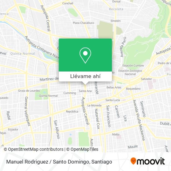 Mapa de Manuel Rodriguez / Santo Domingo