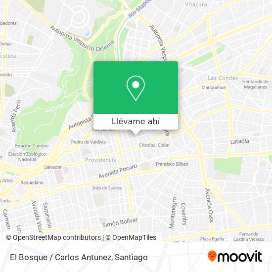 Mapa de El Bosque / Carlos Antunez