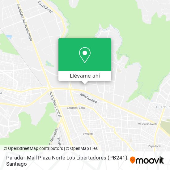 Mapa de Parada - Mall Plaza Norte Los Libertadores (PB241)