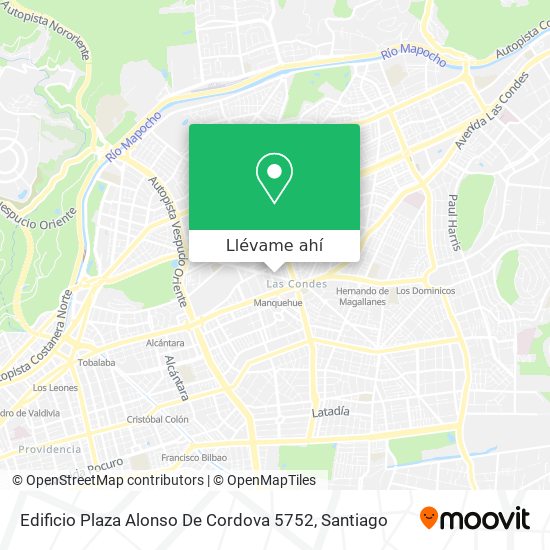 Mapa de Edificio Plaza Alonso De Cordova 5752