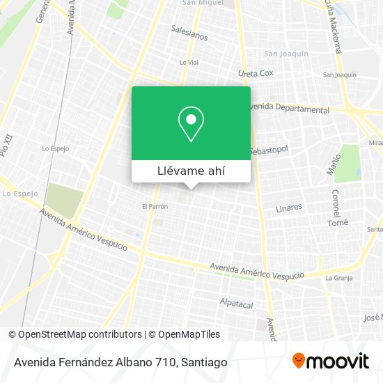 Mapa de Avenida Fernández Albano 710