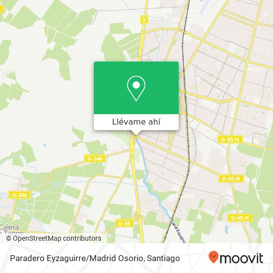 Mapa de Paradero Eyzaguirre / Madrid Osorio