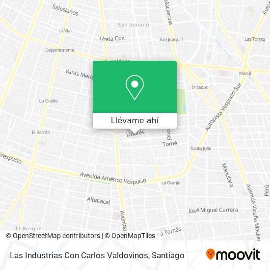 Mapa de Las Industrias Con Carlos Valdovinos