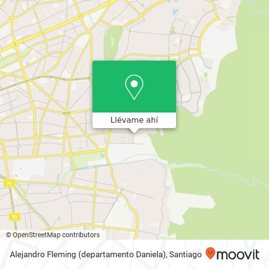 Mapa de Alejandro Fleming (departamento Daniela)