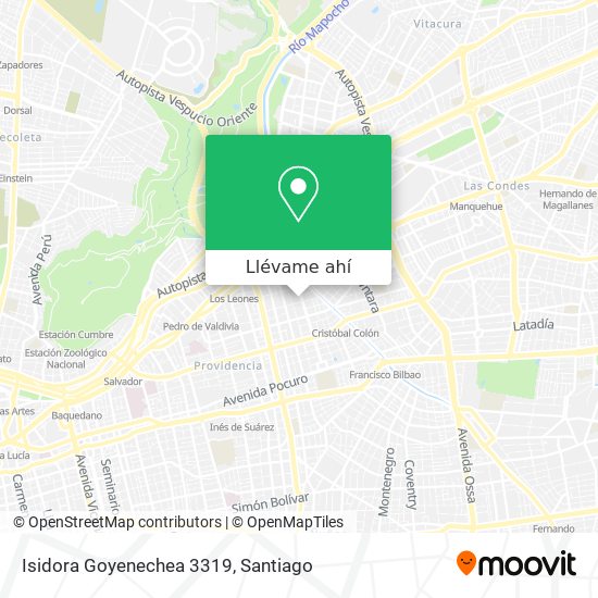 Mapa de Isidora Goyenechea 3319