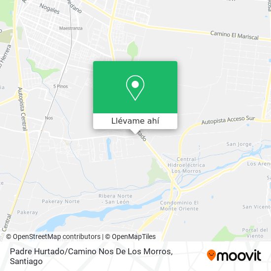 Mapa de Padre Hurtado / Camino Nos De Los Morros