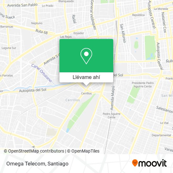 Mapa de Omega Telecom