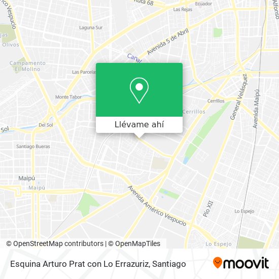 Mapa de Esquina Arturo Prat con Lo Errazuriz