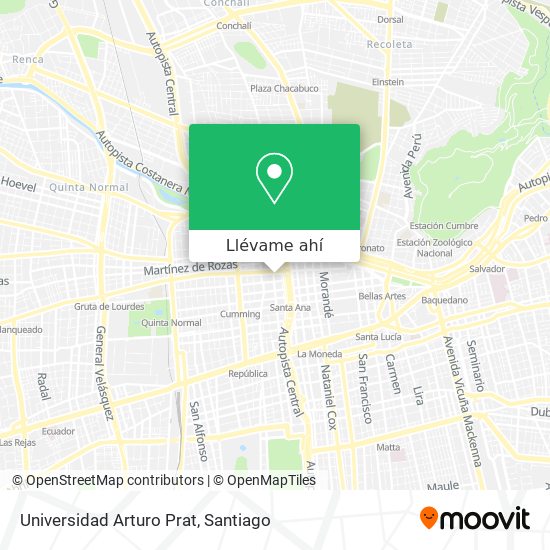 Mapa de Universidad Arturo Prat