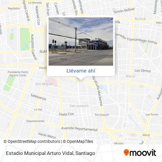 Mapa de Estadio Municipal Arturo Vidal