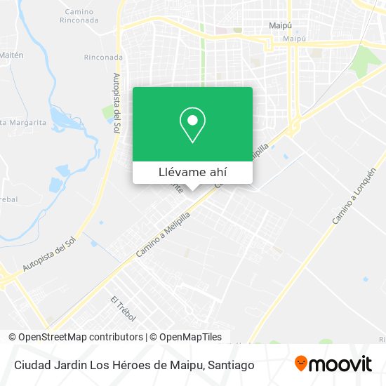 Mapa de Ciudad Jardin Los Héroes de Maipu