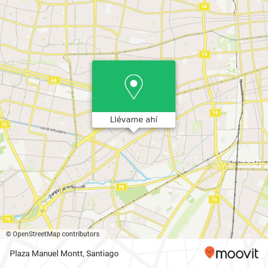 Mapa de Plaza Manuel Montt