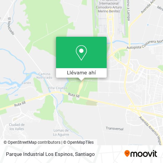 Mapa de Parque Industrial Los Espinos