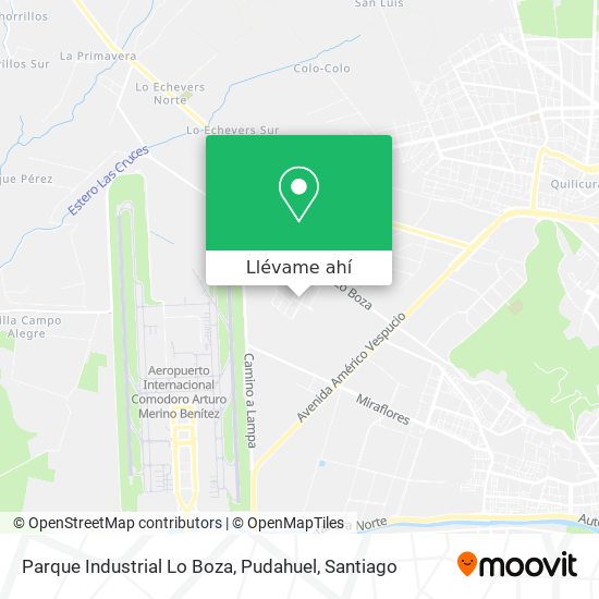Mapa de Parque Industrial Lo Boza, Pudahuel