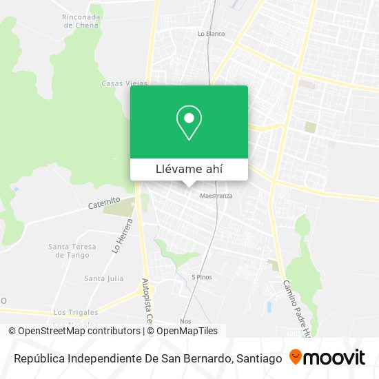 Mapa de República Independiente De San Bernardo