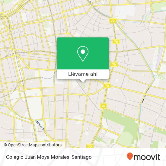 Mapa de Colegio Juan Moya Morales