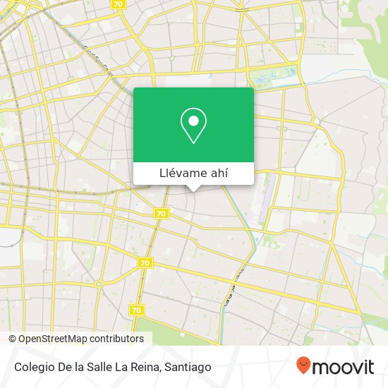 Mapa de Colegio De la Salle La Reina