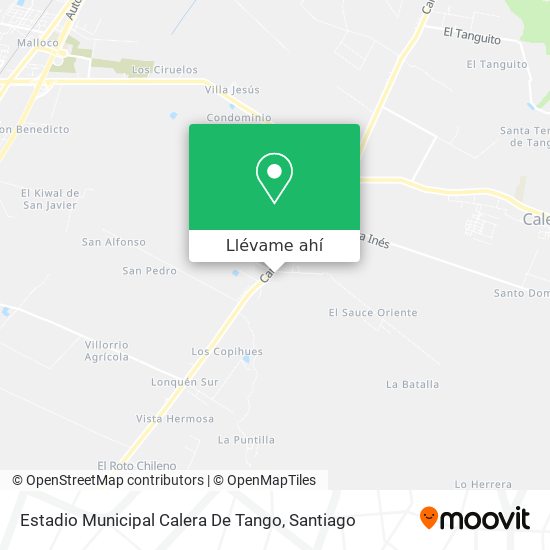 Mapa de Estadio Municipal Calera De Tango